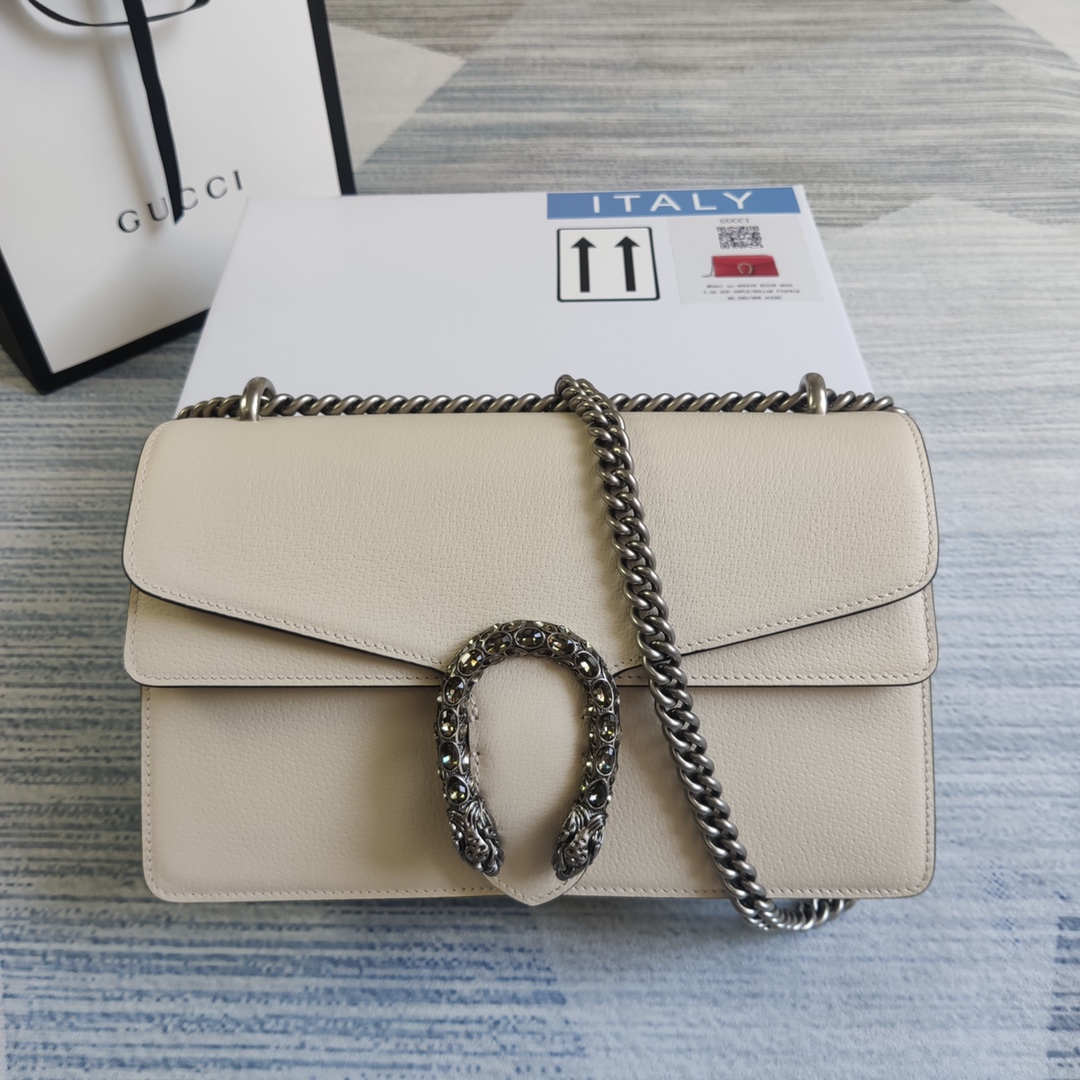 Gucci Dionysus Small Shoulder Bag 400249 White